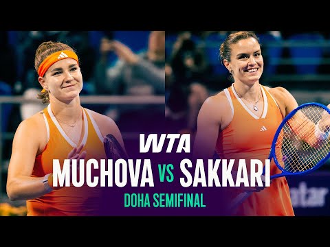 Karolina Muchova vs. Maria Sakkari | 2026 Doha Semifinals | WTA Match Highlights