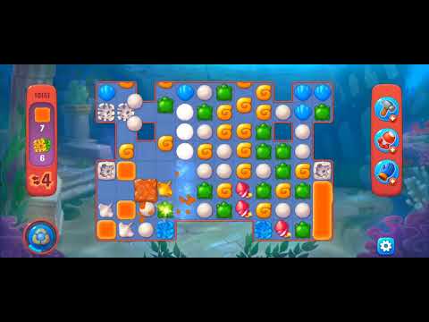 Fishdom Hard Level 10151 (with ingame lightning booster) @choraelmin