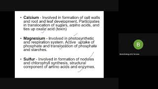 nutrients for plant tissue culture Part I