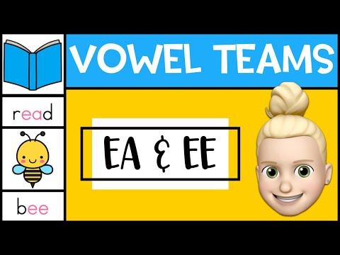 EA and EE Vowel Teams | EA and EE Digraphs | Phonics for Kids