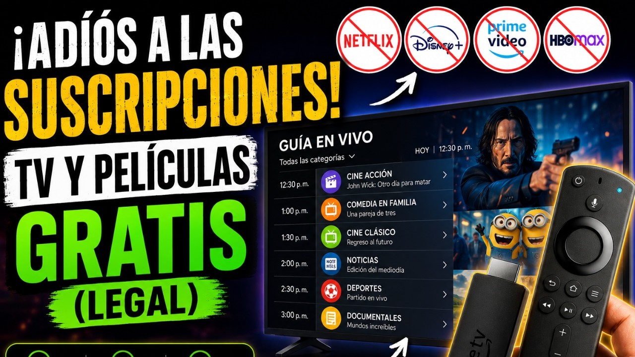 "¡Adiós a las suscripciones! Cómo ver TV y Películas GRATIS (Legal)"2026