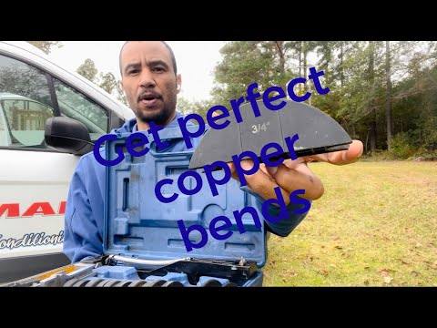 How to get perfect copper bends using yellow jackets tubing bender. ￼