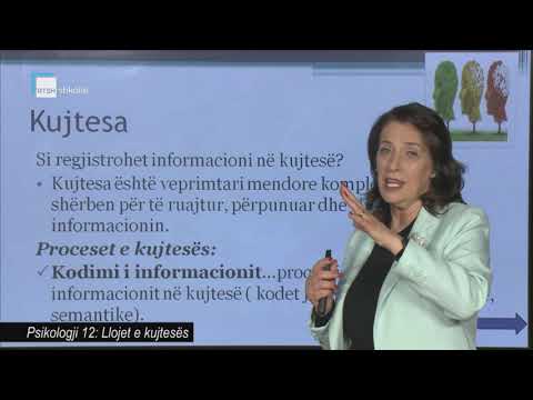 Psikologji 12 - Llojet e kujtesës