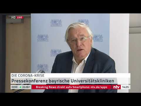Live: Bayrische Universitätskliniken geben Corona-Überblick
