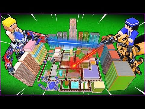 EFEKAN ROBOTUYLA ŞEHRİMİZİ KORUYOR! 😱 - Minecraft