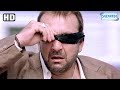 Sanjay Dutt Runs Ahead Of Trains Blindfold Scene From Luck 2005 Hindi Action Movie