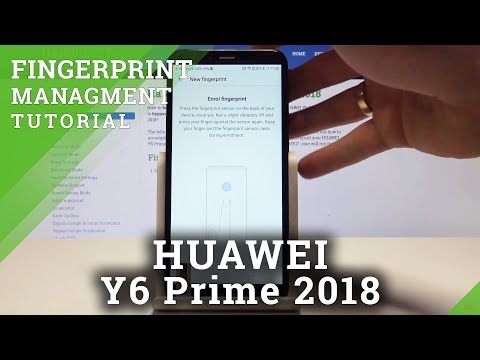 How to Add Fingerprint in HUAWEI Y6 Prime 2018 - Screen Lock Tutorial