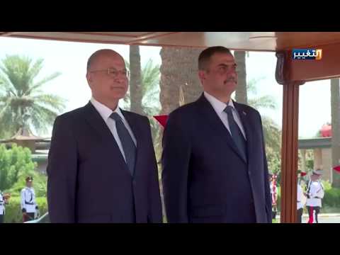 شاهد بالفيديو.. الرئيس برهم صالح  يزور وزارة الدفاع ويؤكد دعمه للمؤسسة العسكرية