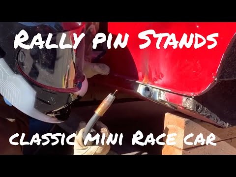 Building rally pins stands (Part 1)for a 1964 Classic Mini Cooper