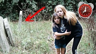 24 HOUR OVERNIGHT AT A GRAVEYARD 😱 **SO SCARED!**