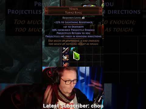 200 Divines in 1 Drop - SSF Nimis Drop Short | PoE 3.25 #poe #shorts #pathofexile