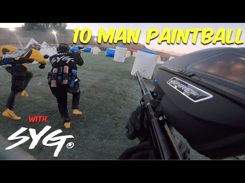 The SYG AIRSOFT crew plays 10-Man PAINTBALL for the first time! (DeeMoeVlogs #67)