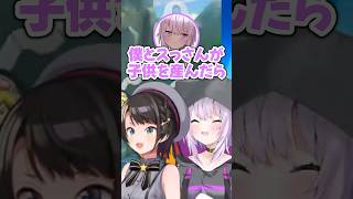 大空スバルとの子供を想像するおかゆんｗ【ホロライブ切り抜き/猫又おかゆ/大空スバル】#shorts