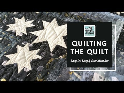 Easy Star & Loop de Loop Quilting Meander + Rulerwork Tutorial