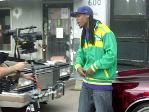 Young T.R.I.M.M. on "Caddys" Video Shoot