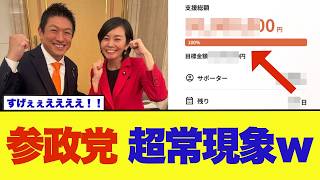 【異例】参政党の衆院選クラファンがたった1日で目標金額に到達ｗｗｗ