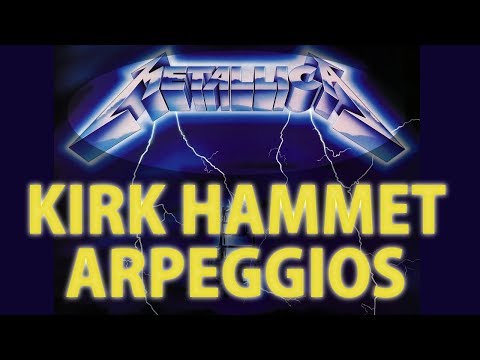 Learn Ride The Lightning Arpeggios- Metallica Guitar Lesson and Kirk Hammet Style