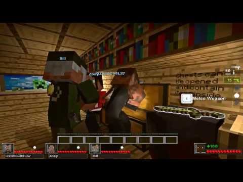 Let's Play - Left 4 Dead 2: Minecraft Part 1 with Dual Commentary