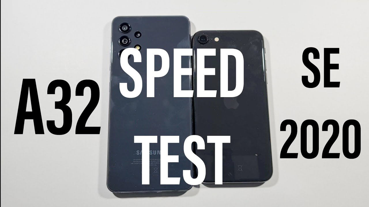 Samsung A32 vs Iphone SE 2020 Speed Test