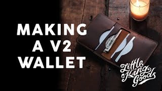 MAKING A HANDMADE SLIM LEATHER BIFOLD WALLET - BUILD ALONG - ASMR