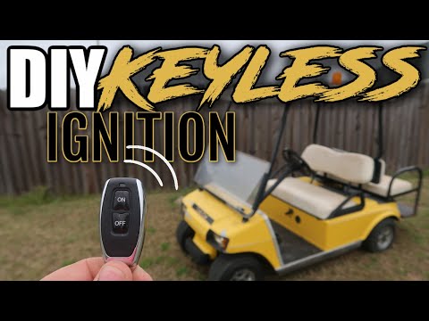 How To Install Remote Wireless Ignition Key Switch on Golf Cart | Golf Cart Security
