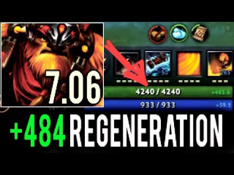 WTF 4k HP Hard Carry Earthshaker is Real! Enemy Rage Quit OG.Ana Pro Gameplay 9k MMR 7.06 Dota 2