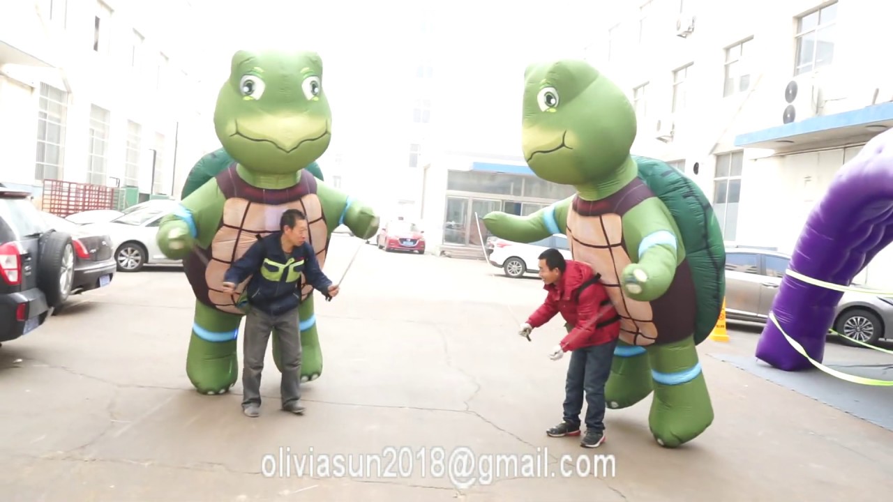 Advertising inflatable turtle costume inflatable tortoise puppet sea animal for parade decoration