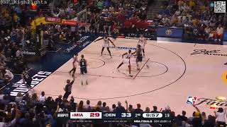 Bruce Brown steal leads to the Jamal Murray corner three #shorts