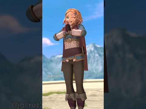 Zelda waiting for Link. 🤣 #animation #tearsofthekingdom #cute #kawaii #zelda #link