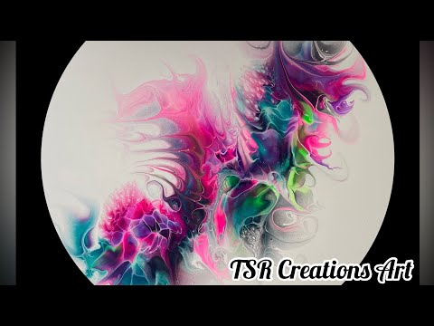 GORGEOUS Modified BLOOM SWIPE TECHNIQUE. FLUID ART TUTORIALS