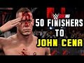 WWE 2K16 50 Finishers To John Cena by WWE 2K16 50 Finishers To John Cena by