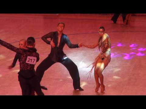 Latin Kvartal Cup 2017 World Open Latin 1/4 Rumba Yan Sorokin - Veronika Karimova
