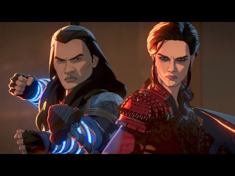 What If...? 2x07 - Hela & Wenwu (Shang-Chi) Vs Evil Odin - Fight Scene (HD) | S02 E07