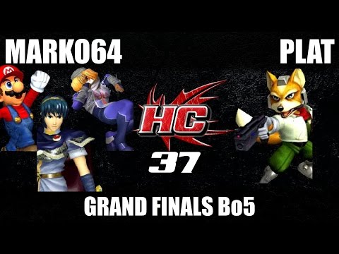 HC37 Melee Grand Finals Bo5: Marko64 (Sheik/Marth/Mario) vs Plat (Fox)