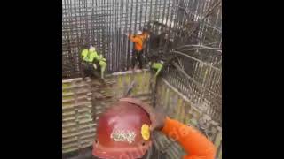 accidente en el trabajo de la construcción