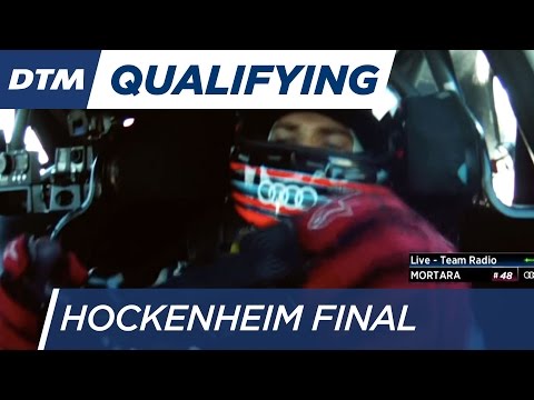 Wittmann & Mortara starting side by side - DTM Hockenheim Final 2016