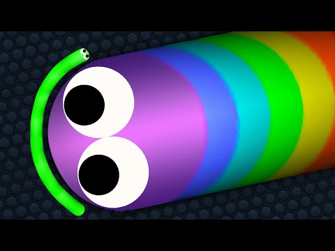 Slither.io Tiny Pro Snake vs Giant Noob Snakes - Epic Slitherio Gameplay