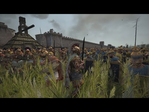 This Legionnaire gets SO MANY KILLS, I've NEVER seen It before! 4v4 Siege on Total War Rome 2!