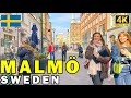 MALMÖ 🇸🇪 Sweden. City walking tour in Malmö, Sweden - 4K HDR 60fps