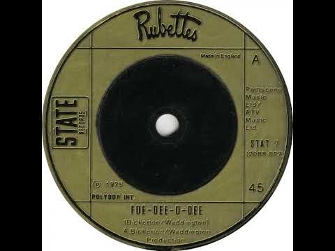 UK New Entry 1975 (143) Rubettes - Foe-Dee-O-Dee
