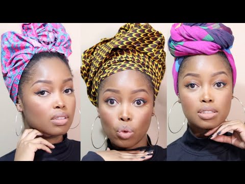 SIMPLE DOEK/ HEADWRAP STYLES FOR IT GIRLS on the GO! | SOUTH AFRICAN YOUTUBER