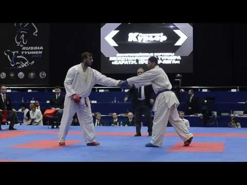 Longobardi Pasquale (ITA) - Elasfar Ahmed_said (EGY). Karate1. Tyumen, April 2013
