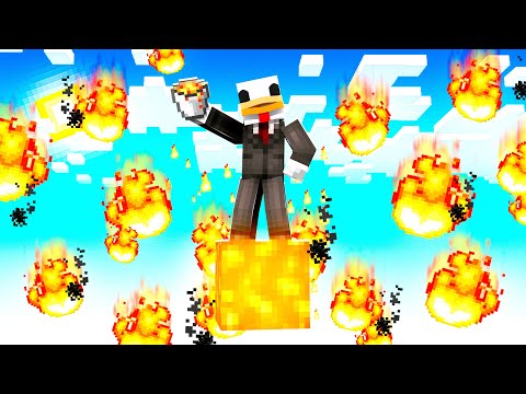 SOPRAVVIVO SOPRA UN SOLO BLOCCO DI LAVA - Minecraft ITA