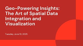 Geo-Powering Insights: The Art of Spatial Data Integration and Visualization
