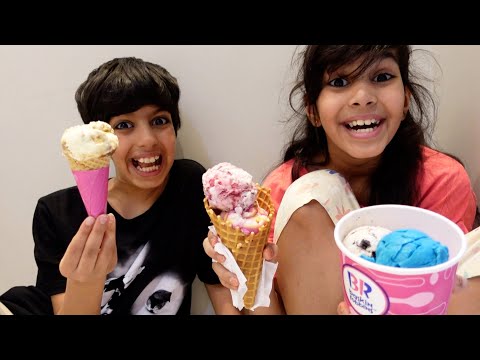 الايسكريمات مع لانا  ماتعطي اخوها /ice cream with nawaf and lana