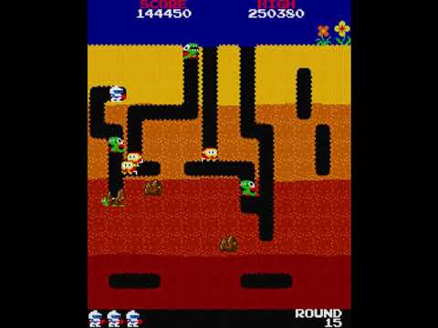 Dig Dug Revival (LC-Games) - Longplay - Expert difficulty, 3 lives, Max 12 enemies, Score 293730