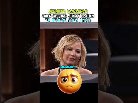 Jennifer Lawrence Tries Lying To Jimmy Fallon 😂🔥 | Jimmy Fallon #shorts