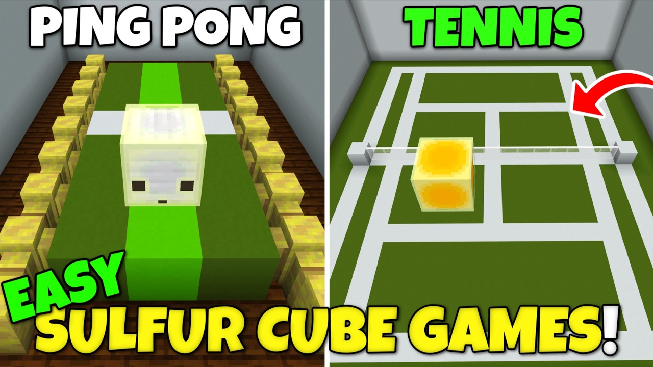 10 NEW Minigames With Minecrafts Sulfur Cube! (Chaos Cubed Update)