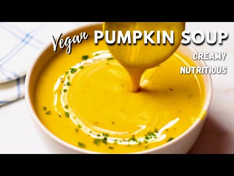 Easiest Pumpkin Soup with Coconut Milk! Vegan Recipe