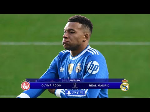 Mbappe vs Everybody 3-4 Highlights Olympiacos vs Real Madrid Champions League Extended All Goals